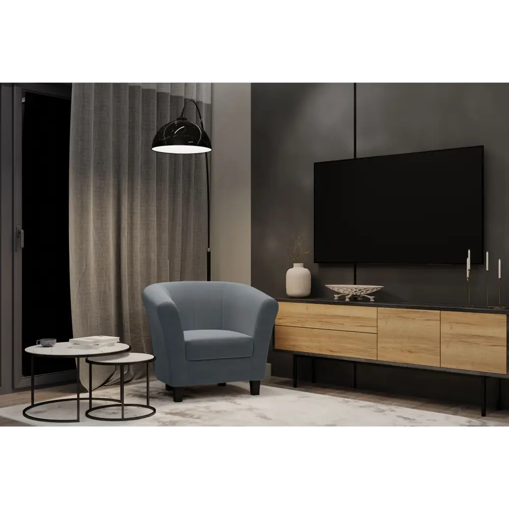 Кресло полиэстер Seasons Марсель CAMARO32 серое 85x73x77 см 85098314 STLM-2033348  - Вид №3