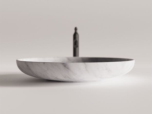 Круглый умывальник из натурального камня Agape SESSANTA ARCH-00147634 - Вид №10