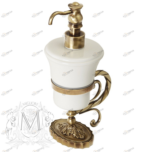 Дозатор жидкого мыла MIGLIORE Edera ML.EDR-60.317.BR - бронза 