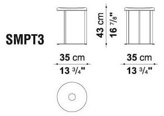 Maxalto Круглый журнальный столик из зеркального стекла Elios sun-id-1402482 - Вид №2