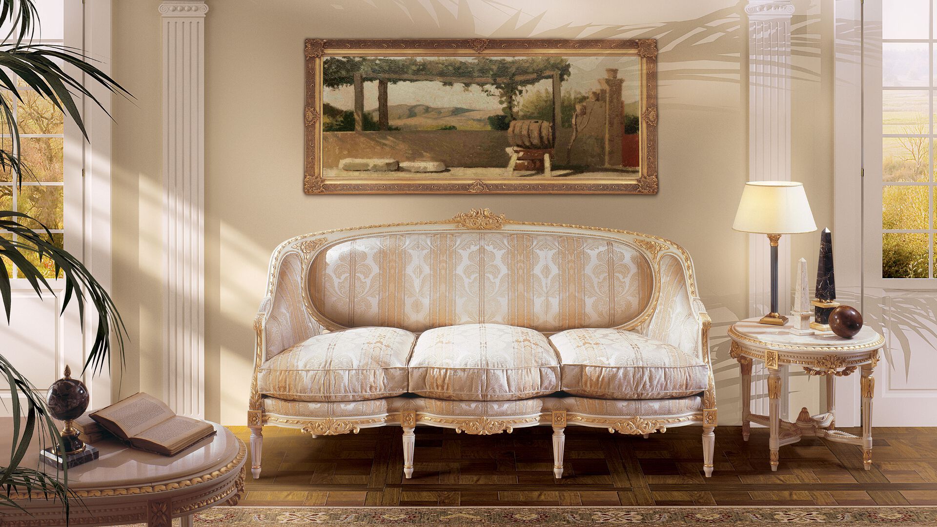 Круглый журнальный столик в стиле Людовика XVI ANGELO CAPPELLINI Timeless Italian Style ARCH-00010895 - Вид №1