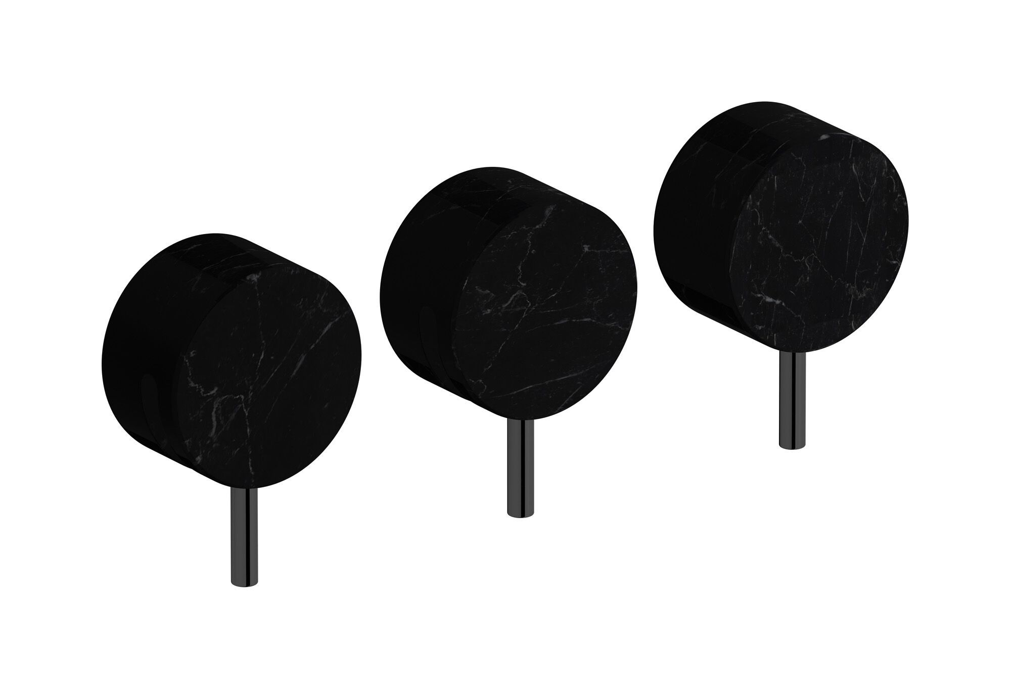 Мраморный встраиваемый смеситель для душа с 3 отверстиями и переключателем IB мрамор + мрамор Elle ARCH-00101159 - Вид №3