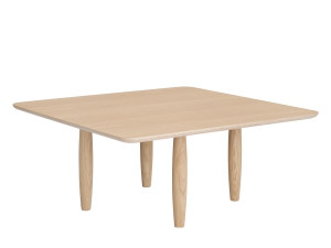 Квадратный низкий журнальный столик из дуба