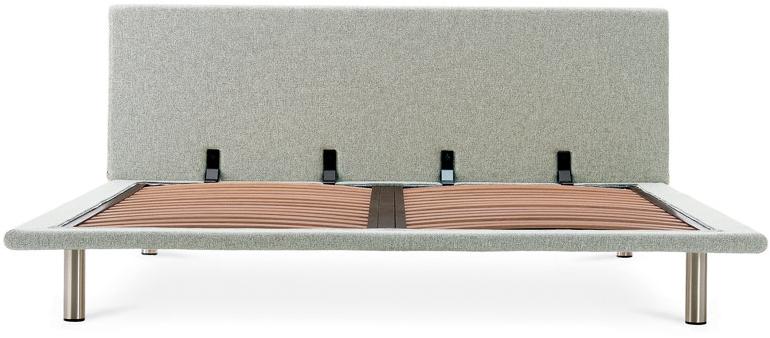 Zanotta Регулируемая по высоте двуспальная кровать из ткани или кожи Milano sun-id-1463811 - Вид №2