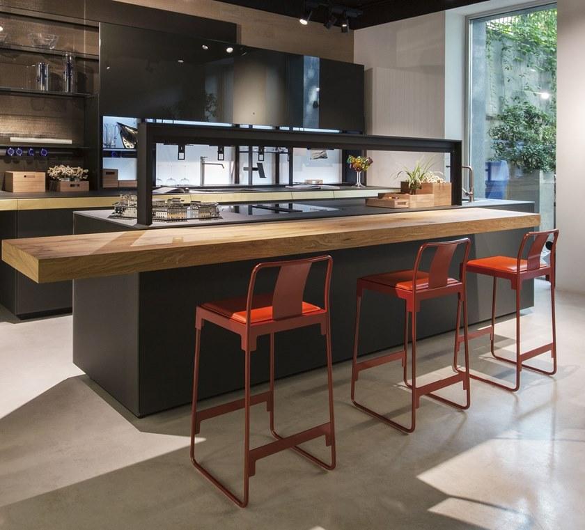 Driade Высокий табурет из стали с порошковым покрытием со спинкой Mingx sun-id-1433956 - Вид №2