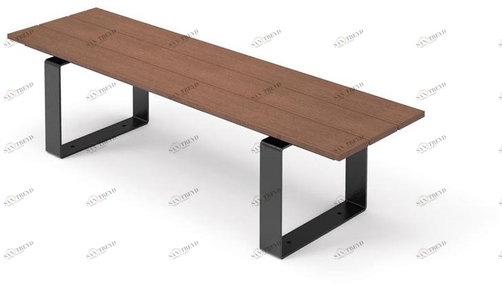 City Design Скамья wpc без спинки Dese Dese p