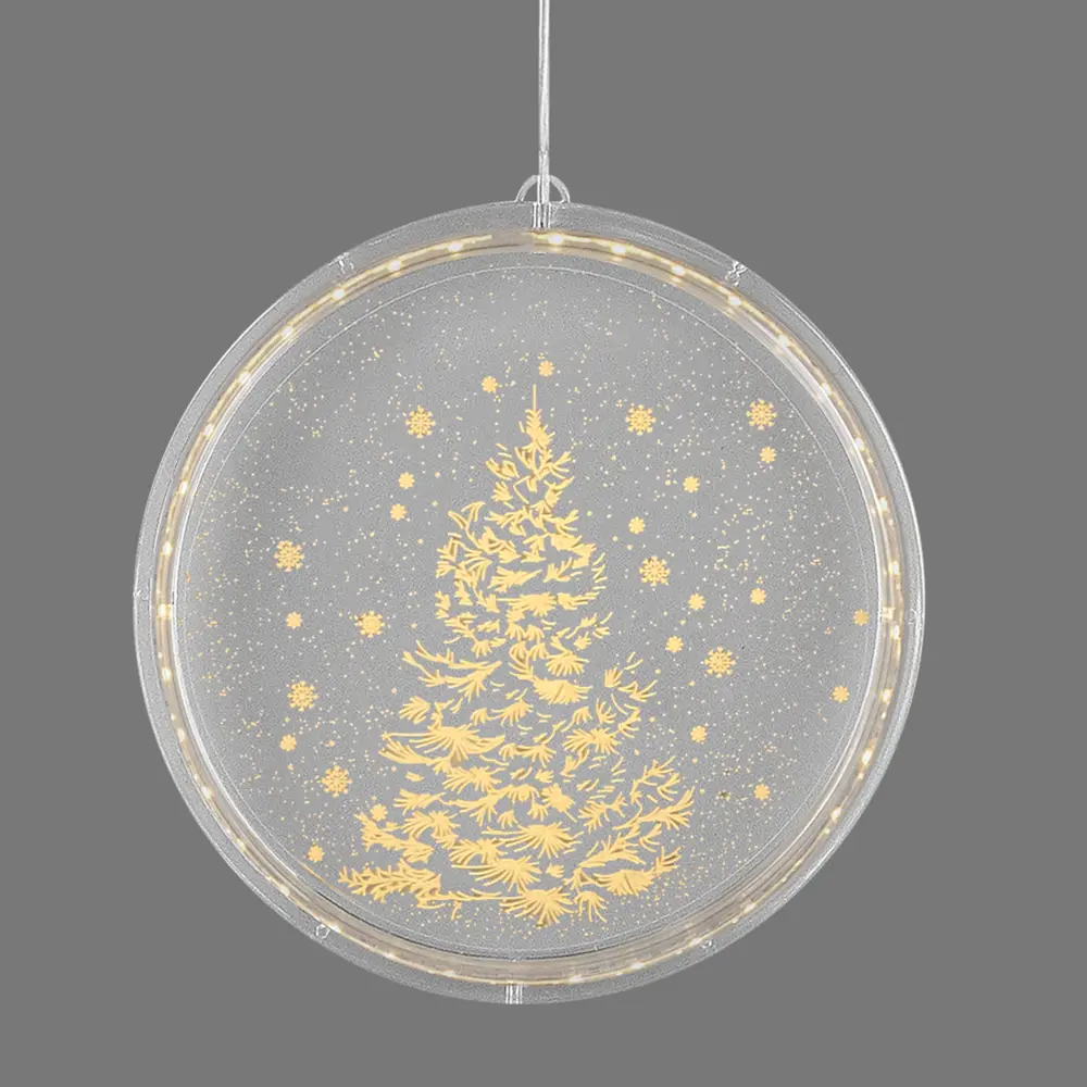 Светильник автономный "Christmas tree 3D round" на батарейках, ? 22 см 82906429 STLM-2162873 RITTER 