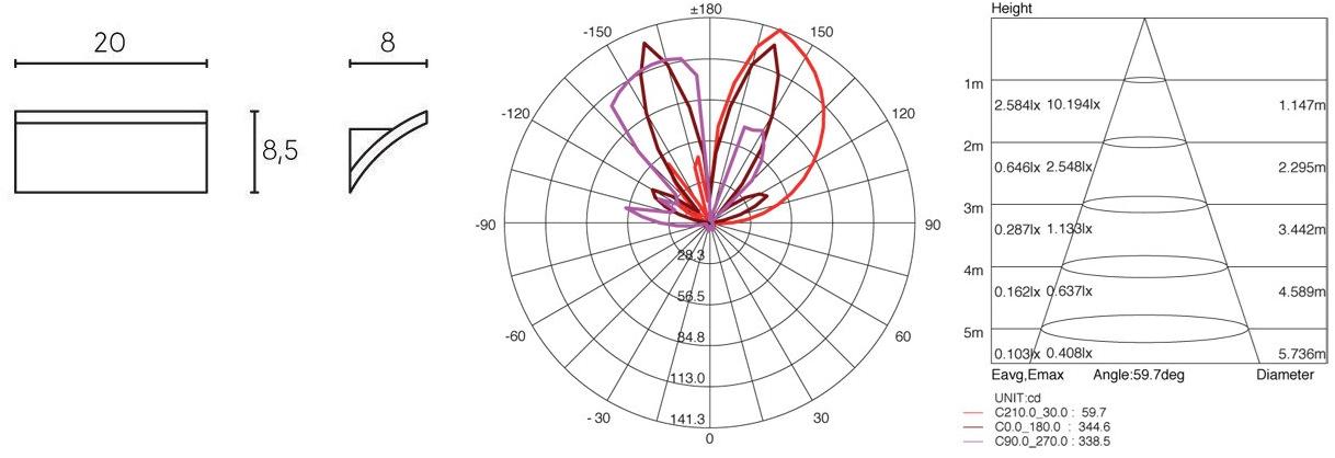 SOVIL Светодиодный настенный светильник для улицы из литого алюминия  99219/ 99219/-- - Вид №4