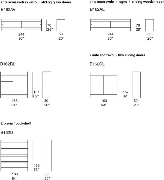Алюминиевый шкаф с раздвижными дверями Paola Lenti EUCLIDE ARCH-00093373 - Вид №2