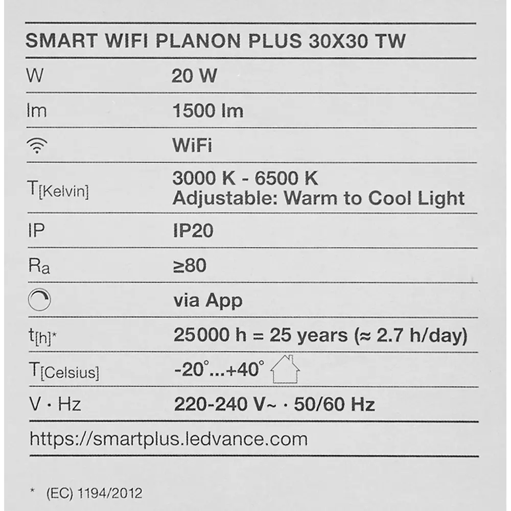 Безрамный накладной светильник WiFi 20 Вт IP20, 30X30 мм, 1500 Лм 89195105 STLM-2142513 Santreyd  - Вид №11