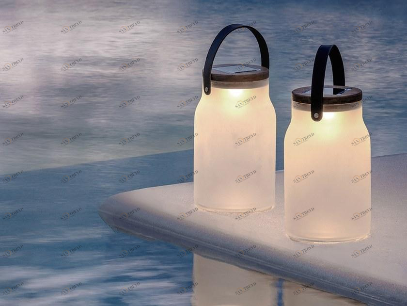 Ethimo Настольная лампа для улицы на солнечной энергии из пескоструйного стекла sun-id-1497241