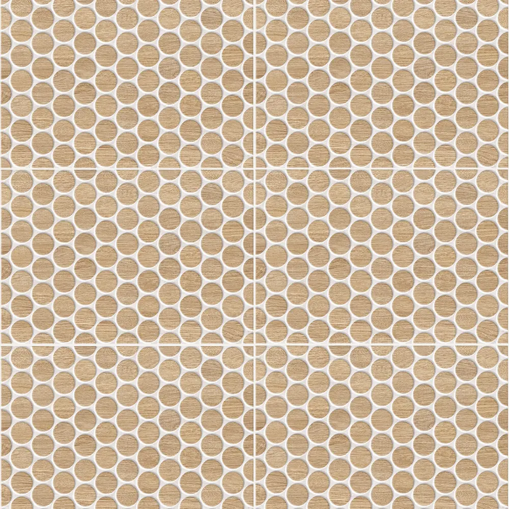 Плитка настенная Керамин Вайоминг 3Д 40x27.5 см 1.65 м² цвет бежевый STLM-2041697 - Вид №1