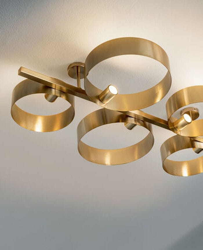 Окрашенный металлический светодиодный потолочный светильник RIFLESSI Led Loop ARCH-00135348 - Вид №1