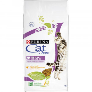 ПР0059637 Корм для кошек для профилактики образования комков шерсти, птица 15кг Cat Chow