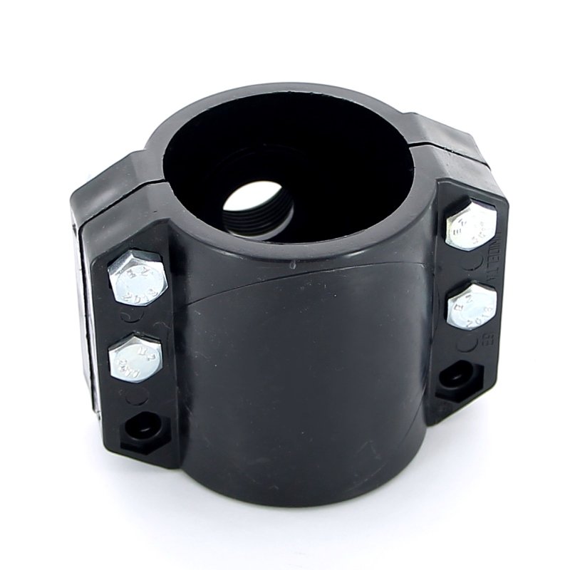 Врезка монтажная 63 x 3/4" ВР, 4 болта, для труб ПНД UNIDELTA 1019063003 - Вид №1