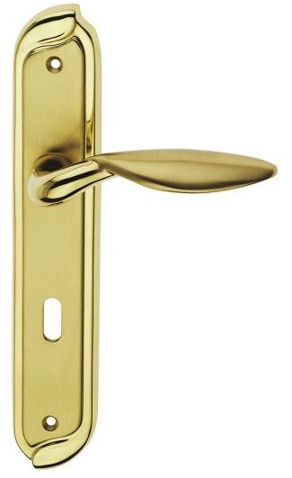 Pasini Ручка из латуни на пластине с накладкой Horus 3200  - Вид №1