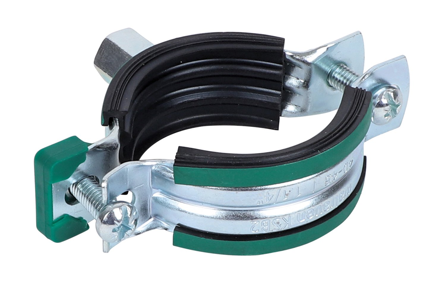 3396064 KSB2 Хомуты с вкладышем epdm (M8/10) для стальных, медных, чугунных и пластиковых (многослойных) труб walraven 