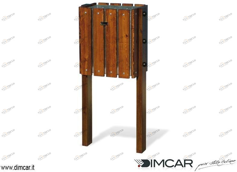 DIMCAR Подземный деревянный мусорный бак для уличного использования City 370