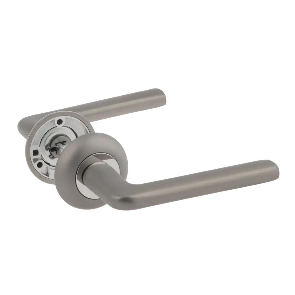 Дверные ручки Armex H-14083-А-GRF без запирания цвет графит 85082970 STLM-2164245 