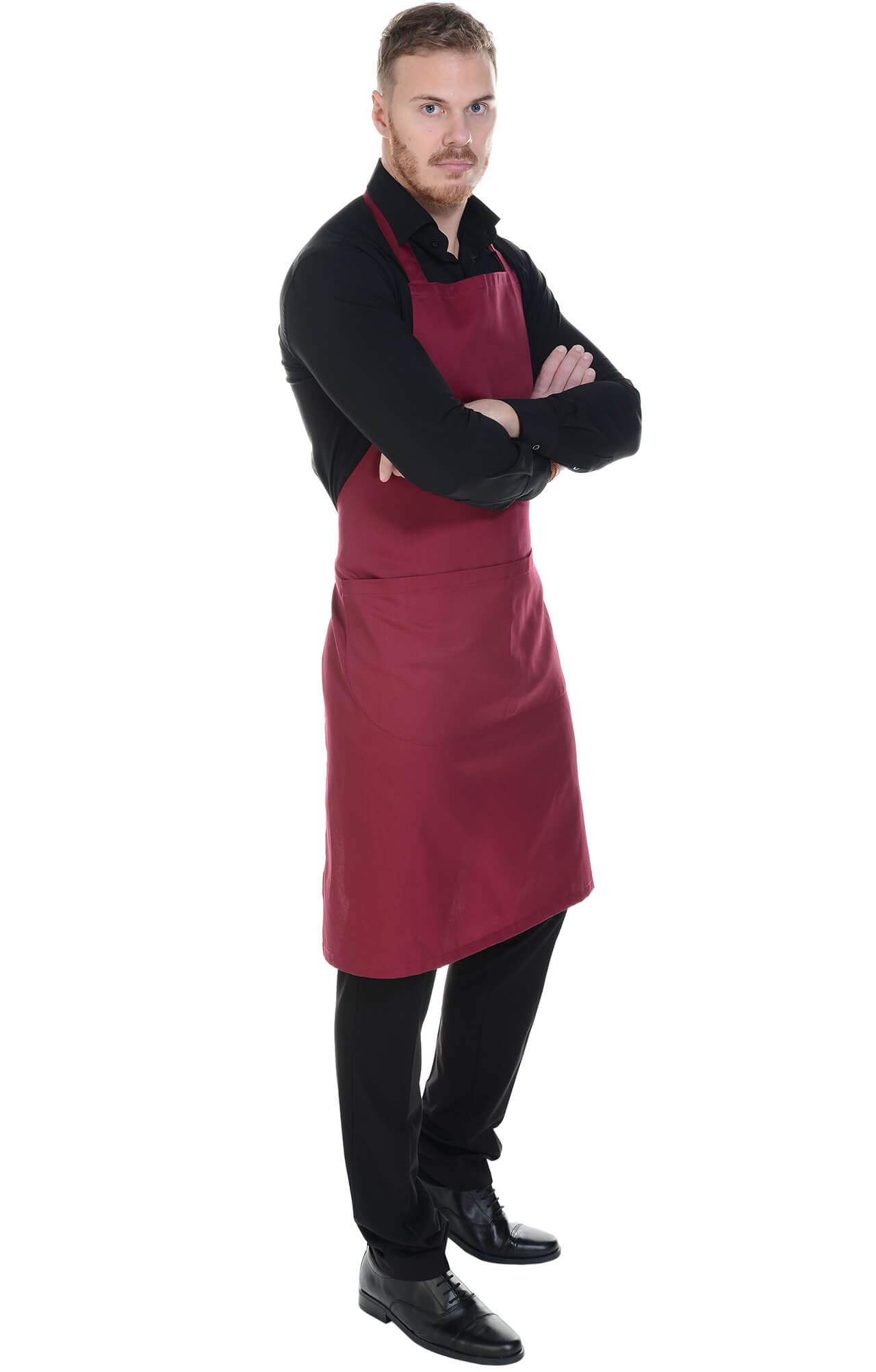 59925 Фартук  с нагрудником, цвет burgundy BARISTA  Одежда для официантов  размер  - Вид №8
