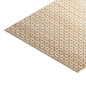 Панель декоративная перфорированная без рамки 1112х512 мм Сусанна дуб сонома STELLA (2шт)