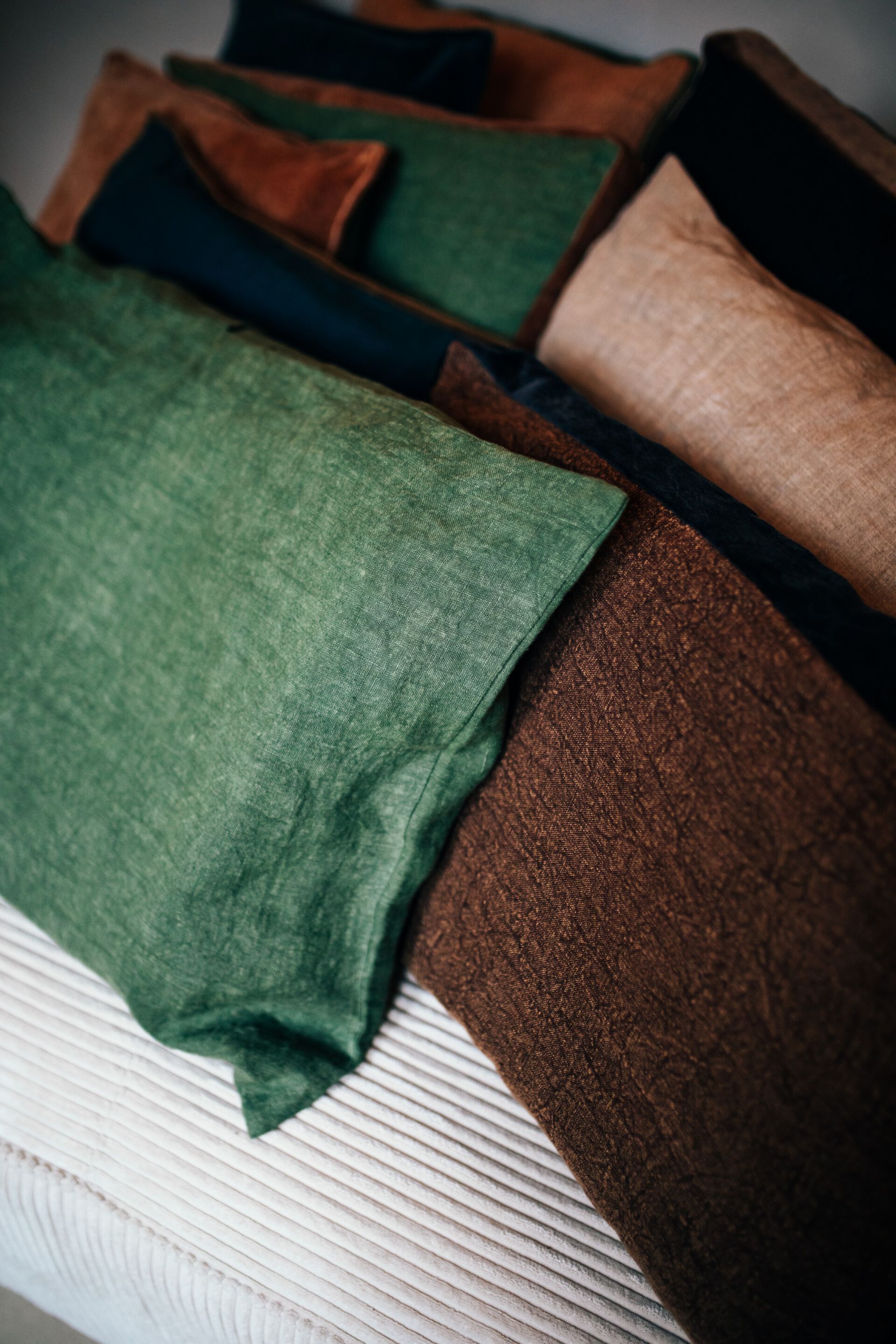 Прямоугольная однотонная льняная подушка POMAX BASICS ARCH-00153227 - Вид №17