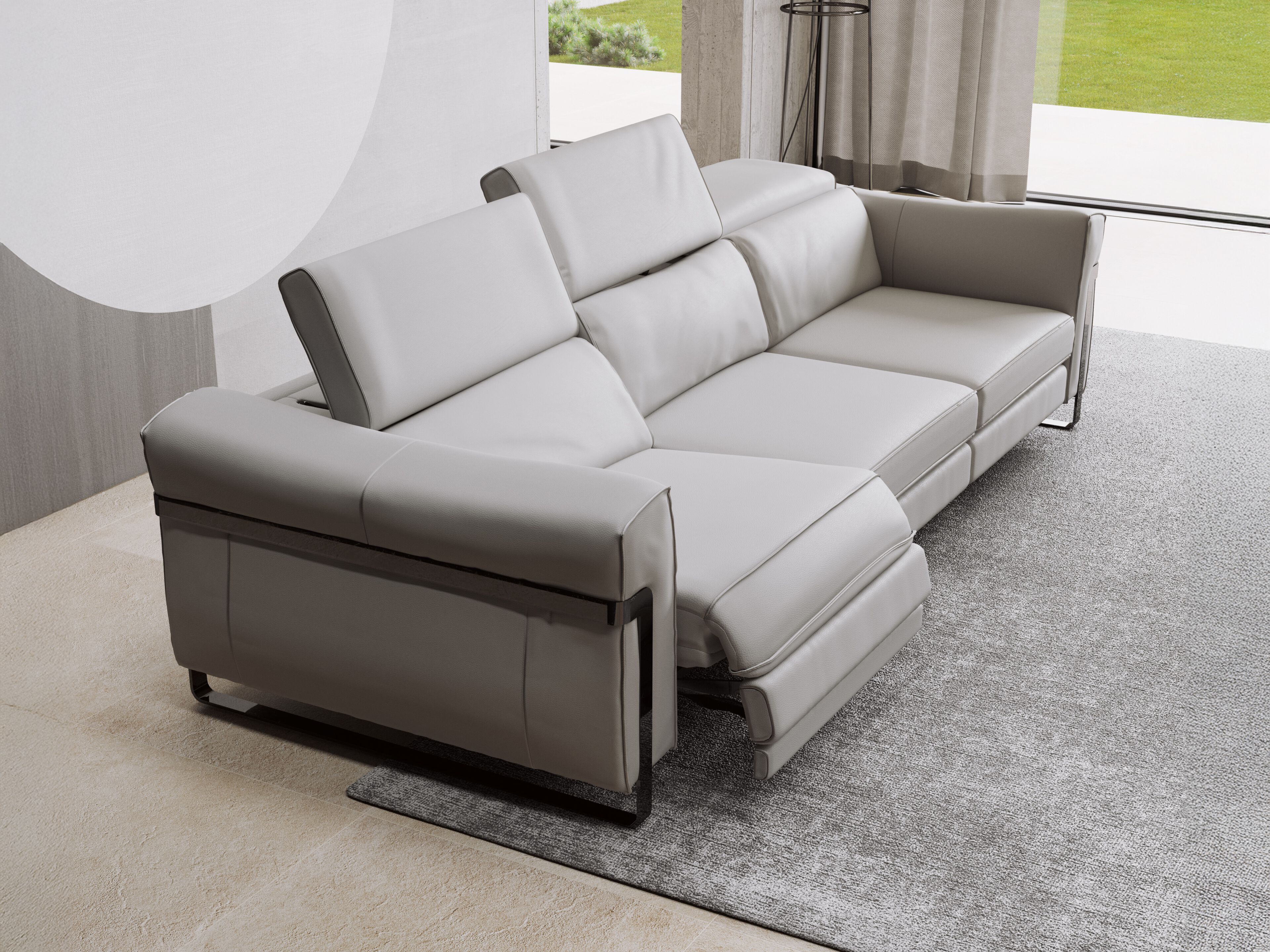 3-местный тканевый диван с электроприводом Natuzzi Italia Fidelio ARCH-00143602 - Вид №4