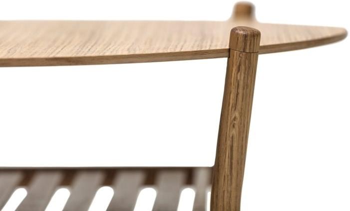 TON Круглый журнальный столик с журнальной полкой для гостиной Anix sun-id-1438608 - Вид №2