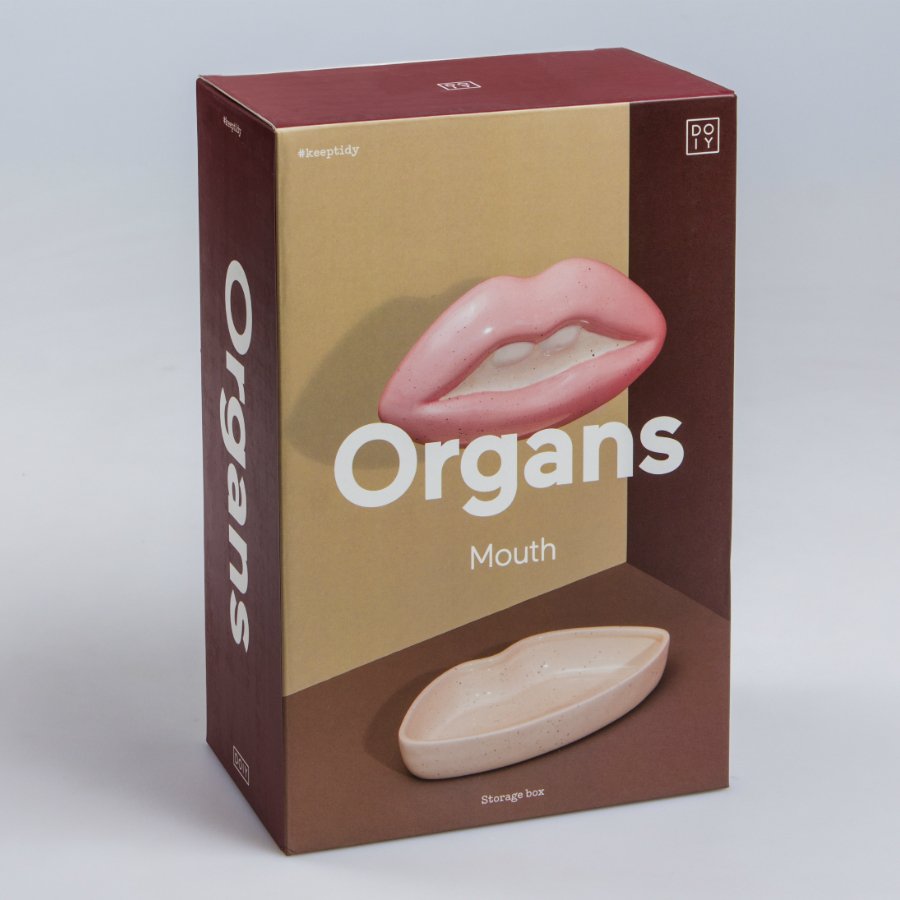 Коробка для хранения бело-розовая Mouth DOIY  00-3894912 Белый;розовый  - Вид №6