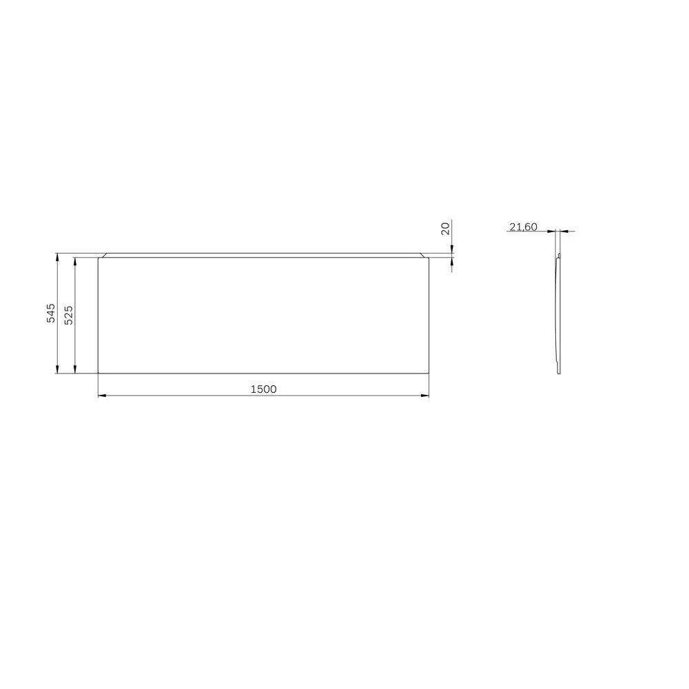 Экран под ванну AM.PM Moxie W9MA-150-070W-P2 150x70 см цвет белый STLM-2182232 - Вид №5