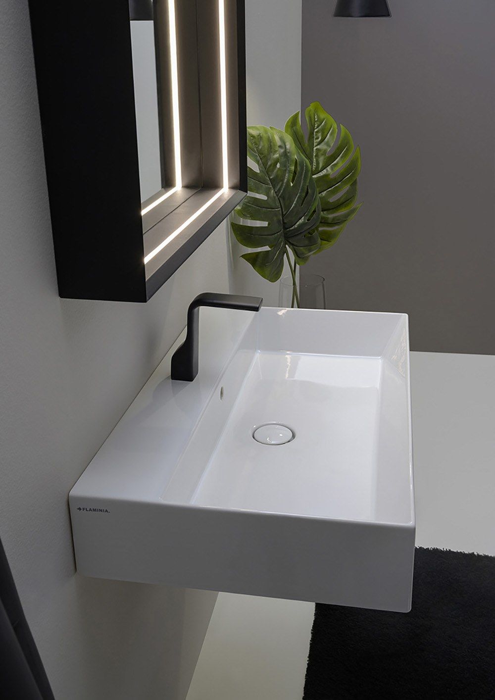 Керамическая прямоугольная подвесная раковина Ceramica Flaminia AppLight ARCH-00120873 - Вид №1