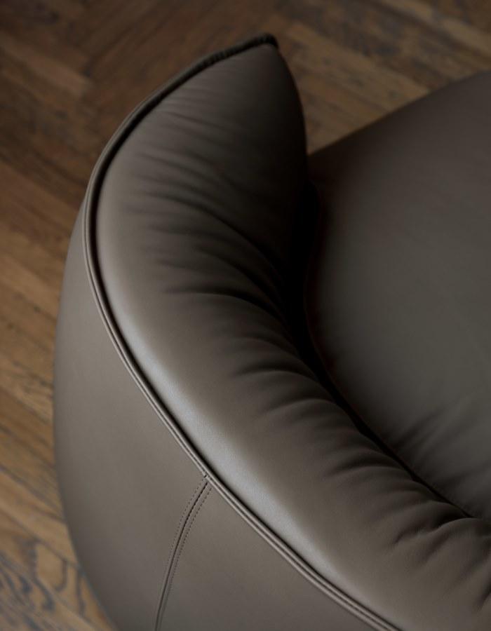 Kristalia Мягкое кожаное кресло Brioni sun-id-1478487 - Вид №1