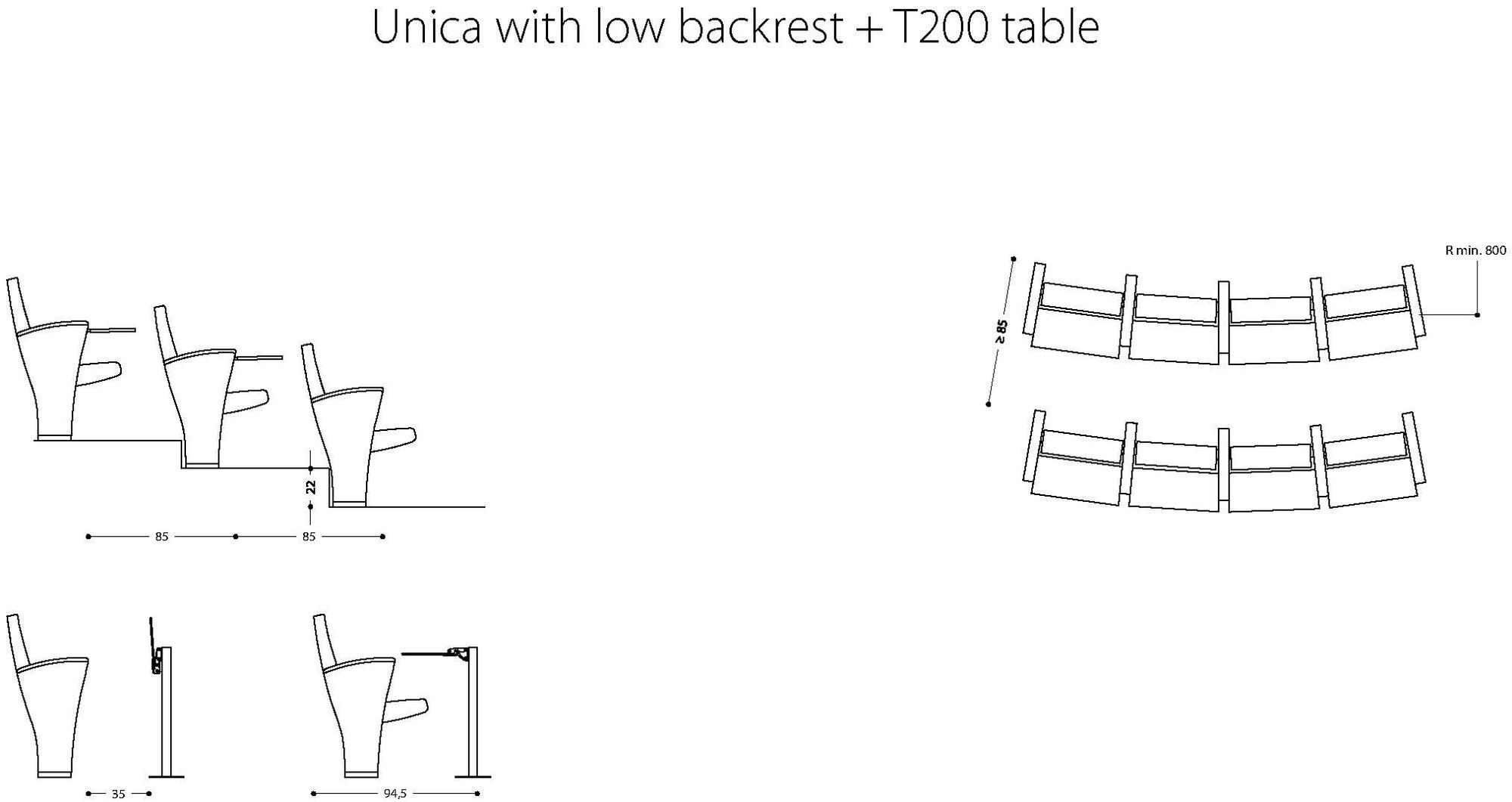 LAMM Сиденье для аудитории из ткани с клапаном sun-id-1400257 - Вид №10