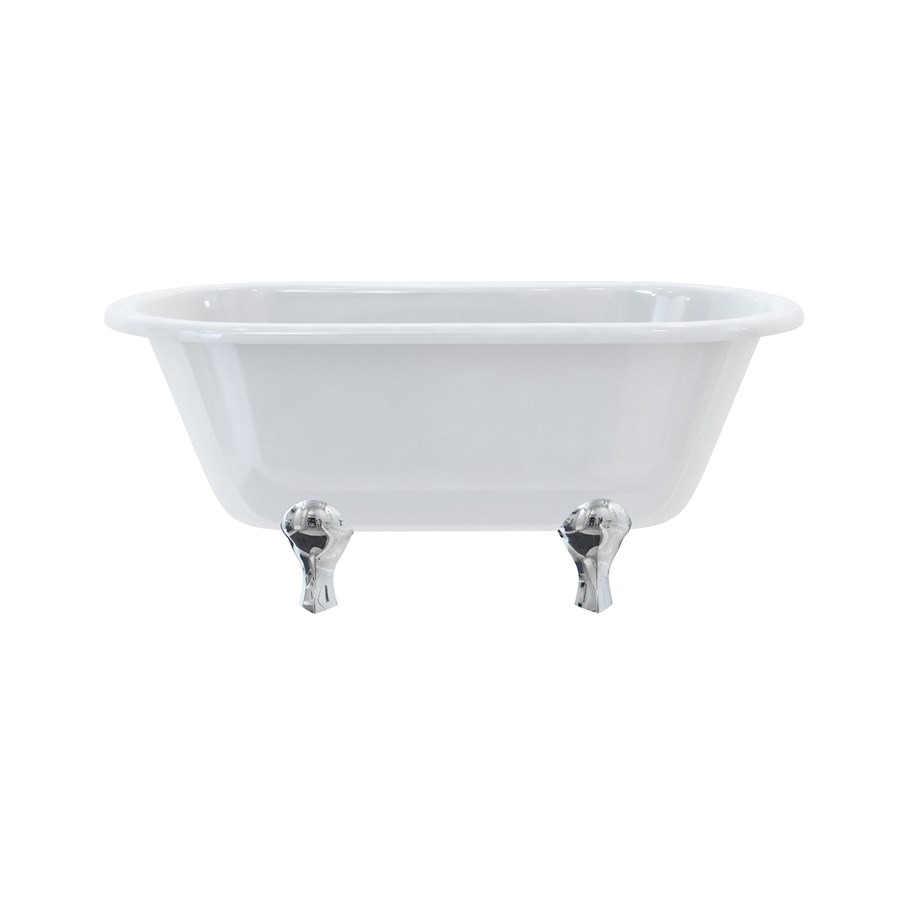 Burlington Двухсторонняя ванна Windsor 150 см с роскошными ножками с ножками Luxury Classic в белом цвете E4 L3W  - Вид №6