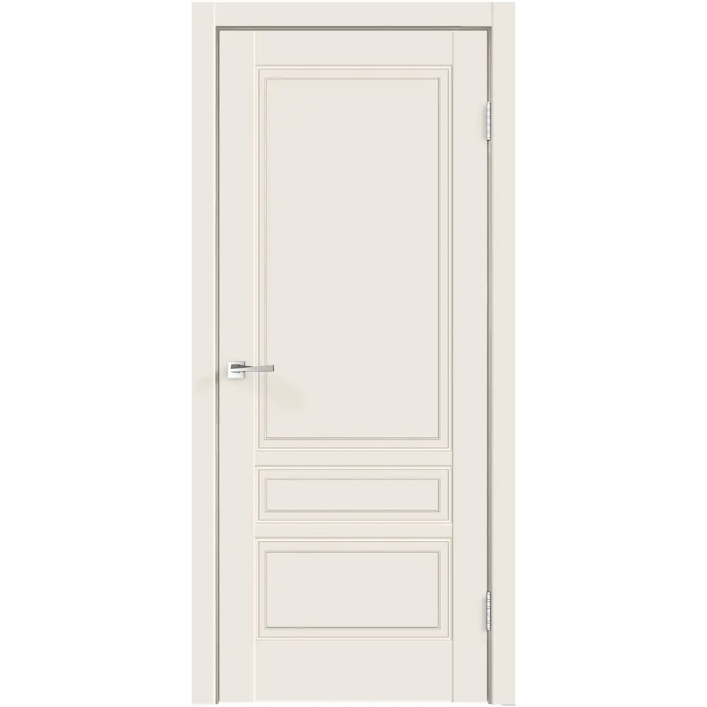 Дверь межкомнатная Сканди 3Р глухая эмаль цвет слоновая кость 80х200 см 83505820 STLM-2054435 VELLDORIS  - Вид №1