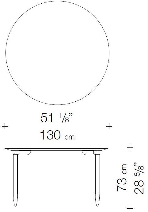 Garbarino Круглый обеденный стол из мрамора Mesa Mesa d 130  - Вид №1