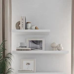 Настенная полка ШВЕДСКИЙ СТАНДАРТ Фора 1.6 белая со скрытым креплением 89426475