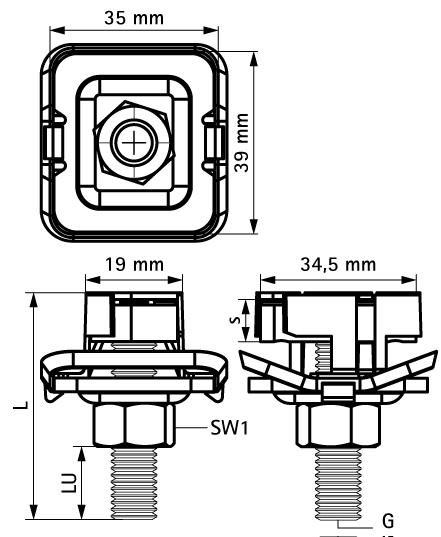 652785804 Монтажные профиля BIS RapidStrut® Болты быстрого монтажа G2 (BUP1000) монтаж в профиле Strut WALRAVEN  - Вид №1