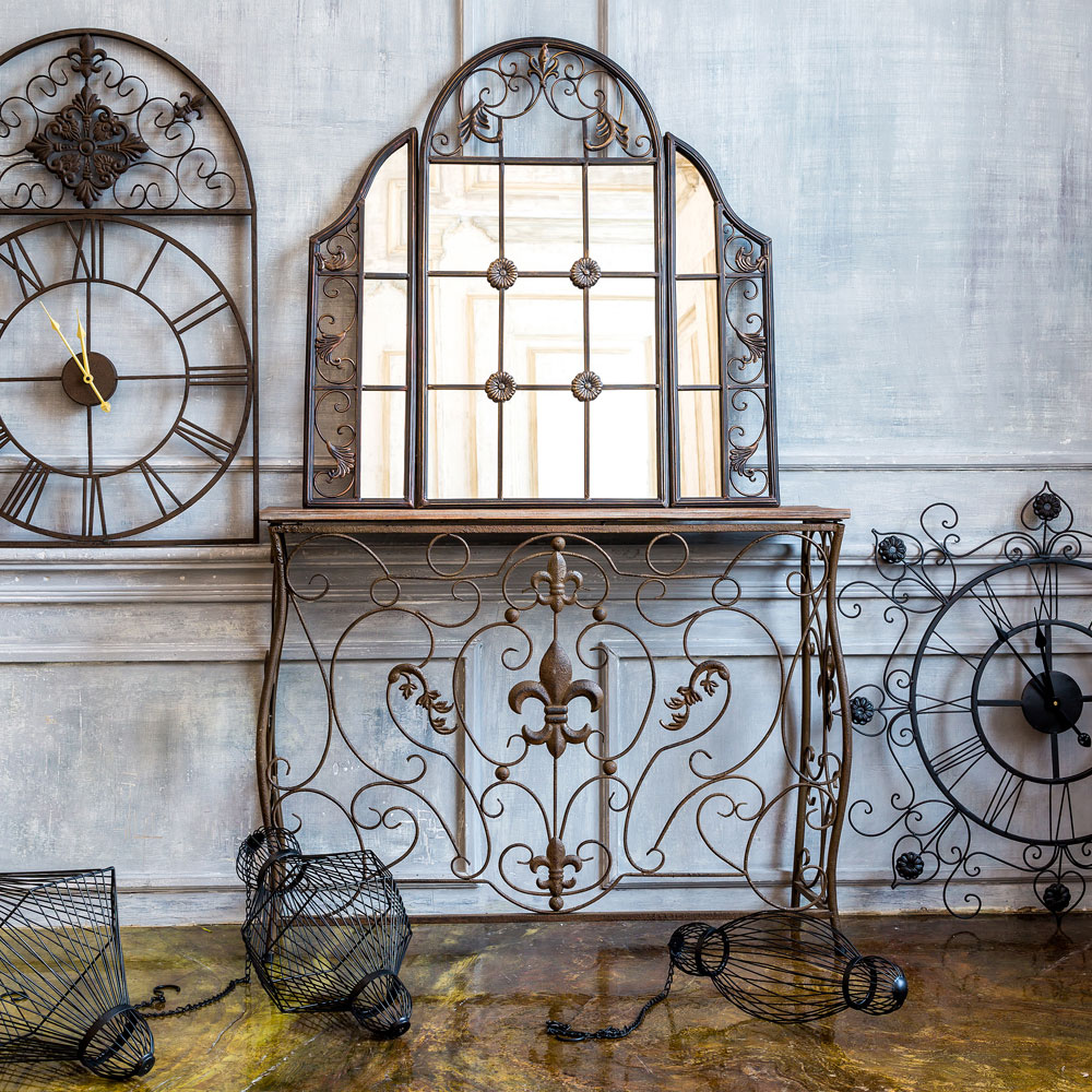 5384 Консоль «Королевская лилия», (шоколадный антик, версия М) Object Desire  - Вид №1