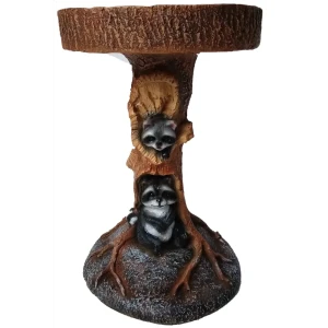 Набор садовых фигур 'Еноты-поилка' 4 шт - яркое украшение сада 89419827