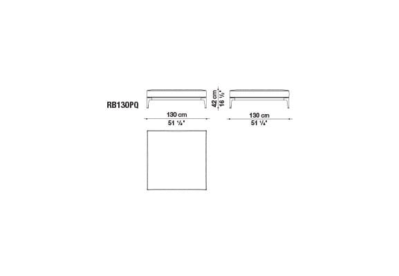 Ткань сад диван B&B Italia Outdoor смородина ARCH-00042710 - Вид №3
