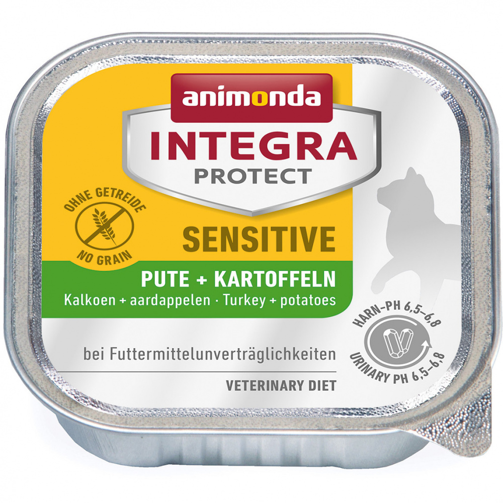 ПР0047960 Корм для кошек Integra Sensitive c индейкой и картофелем при пищевой аллергии, конс. 100г Animonda 