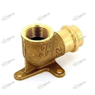 Водорозетка пресс-В 22х1/2' медная IBP P4471G02206000