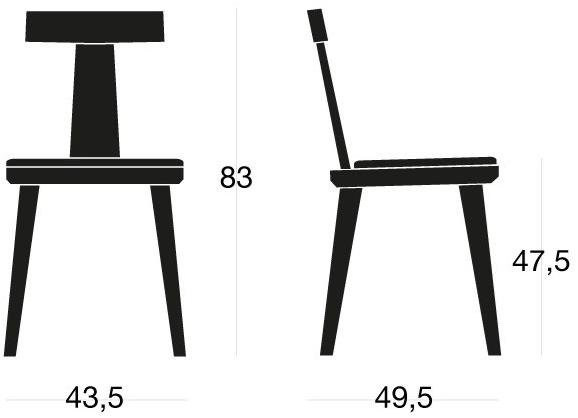 SIPA Деревянный стул со встроенной подушкой T-coffee sun-id-1484486 - Вид №2