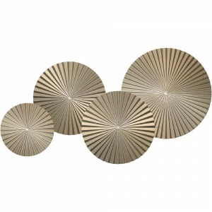 Панно декоративное настенное из дерева 120х70 см шампань Inflow-4 EVENHOME  00-3878803 Бежевый