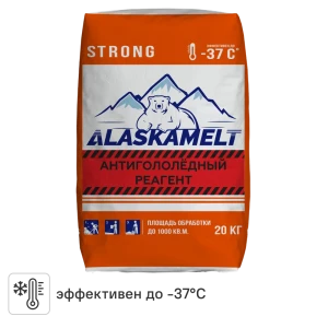 Противогололедные реагенты Alaskamelt Strong комбинированные 20 кг 89440957 STLM-2022849