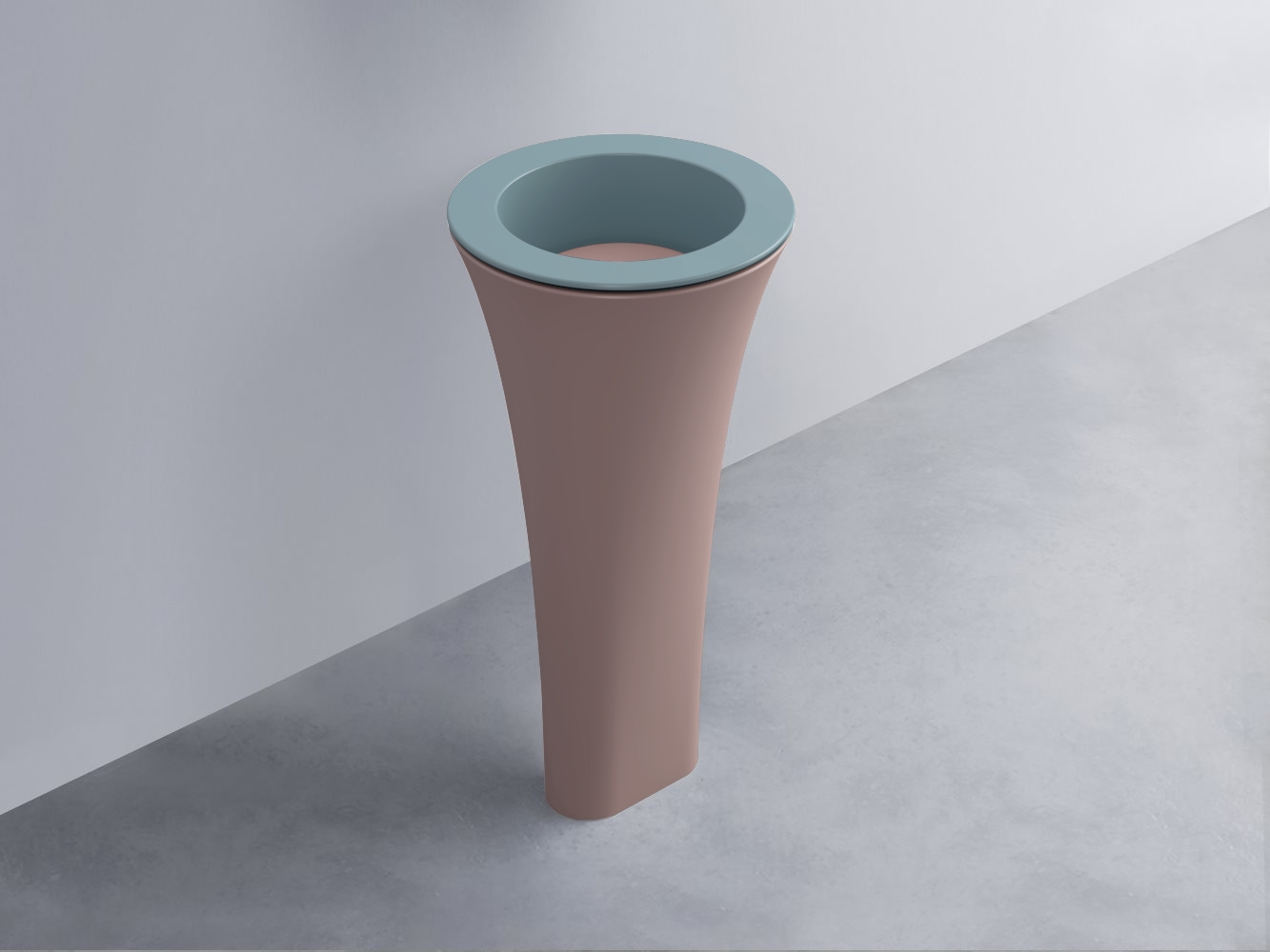 AMLA45-PL+AMPILT-CP+AMCOLT-CP Раковина Amedeo Tondo отдельностоящая cielo Enjoy + Amedeo Ceramica Cielo