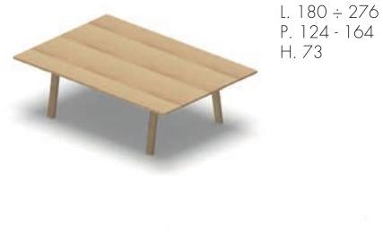 Bralco Прямоугольный стол из меламина Take off evolution sun-id-1489553 - Вид №3