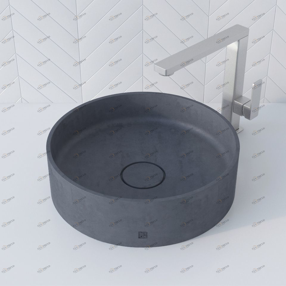 WB604GRAFIT Накладная раковина на столешницу  овальная BetOn 