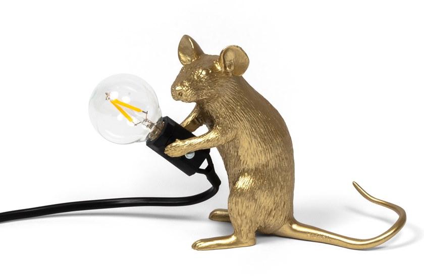 Seletti Светодиодная настольная лампа из смолы Mouse lamp sun-id-1347919 - Вид №4